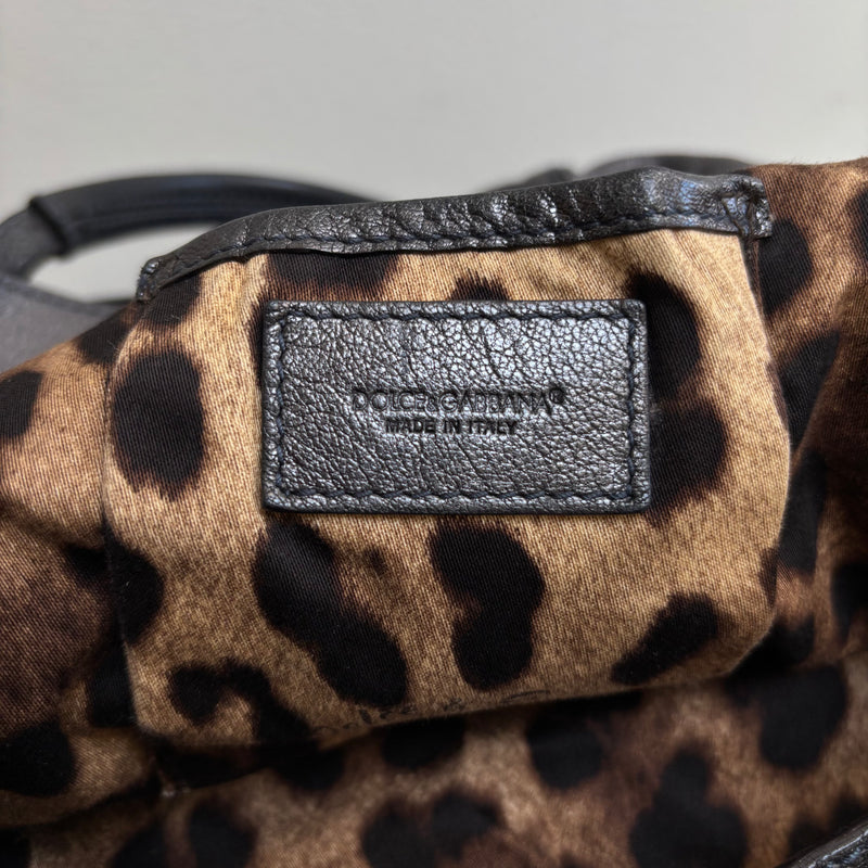 Dolce & Gabbana Miss Pocket Leather Tote Bag