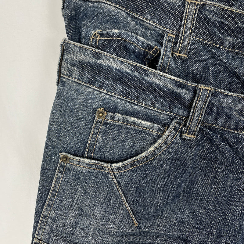 PPFM Double Waisted Biker Jeans