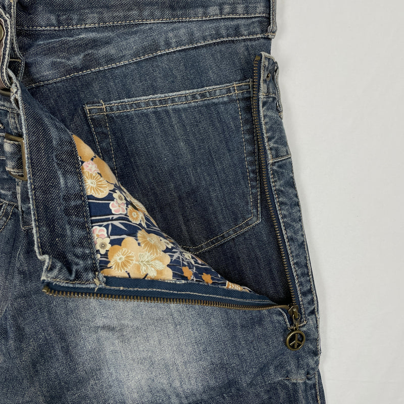 PPFM Double Waisted Biker Jeans