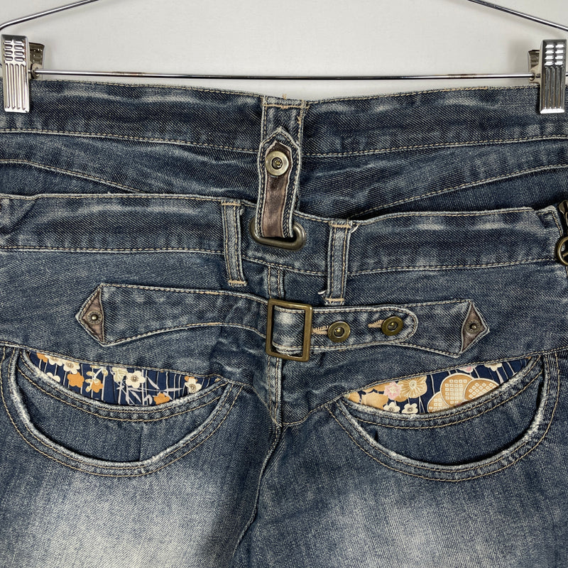 PPFM Double Waisted Biker Jeans
