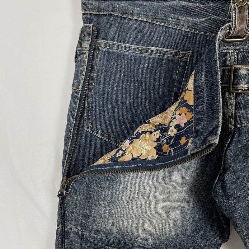 PPFM Double Waisted Biker Jeans