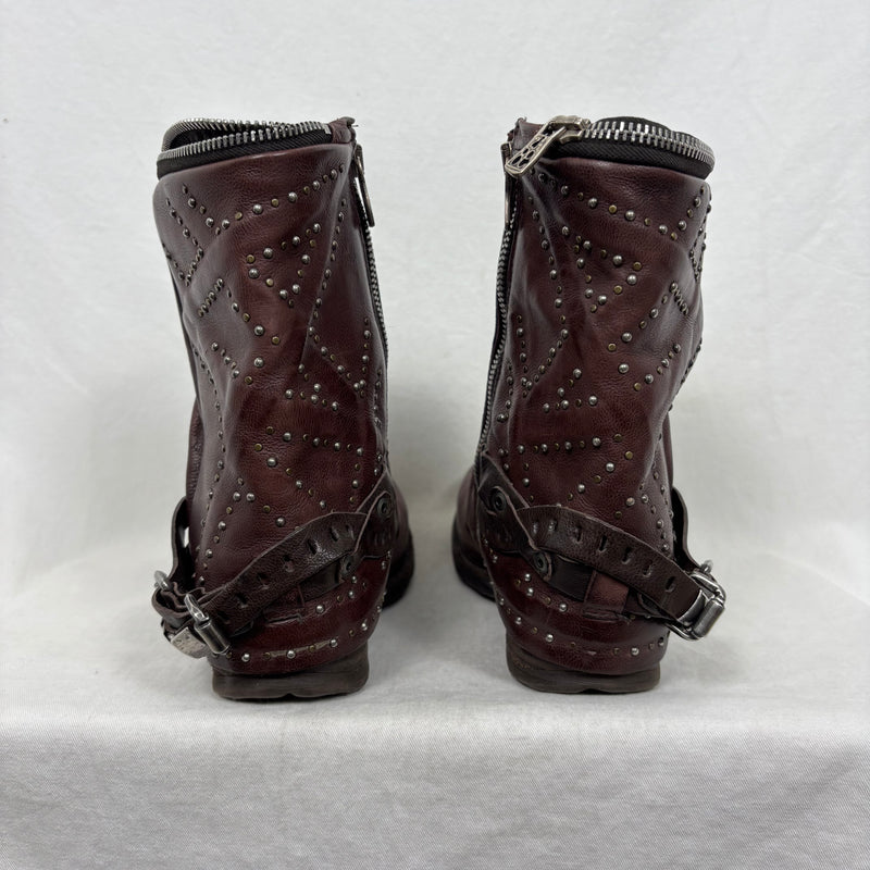 A.S. 98 Slouch Mid-Calf Studded Boots