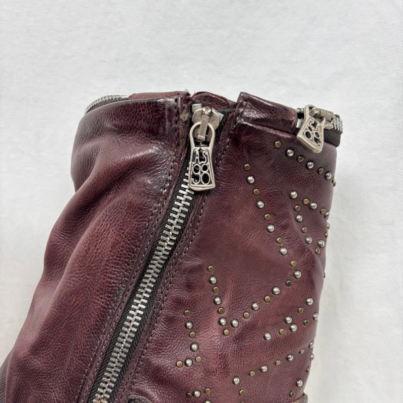 A.S. 98 Slouch Mid-Calf Studded Boots