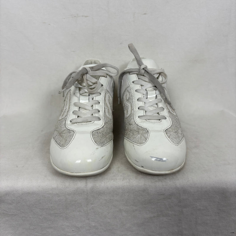 Dirk Bikkembergs White Lace Sneakers