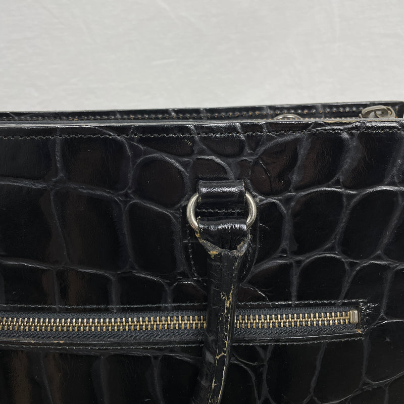 90s Jean Paul Gaultier Crocodile Document Bag