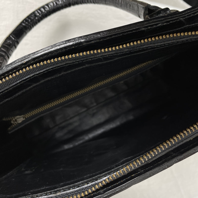 90s Jean Paul Gaultier Crocodile Document Bag