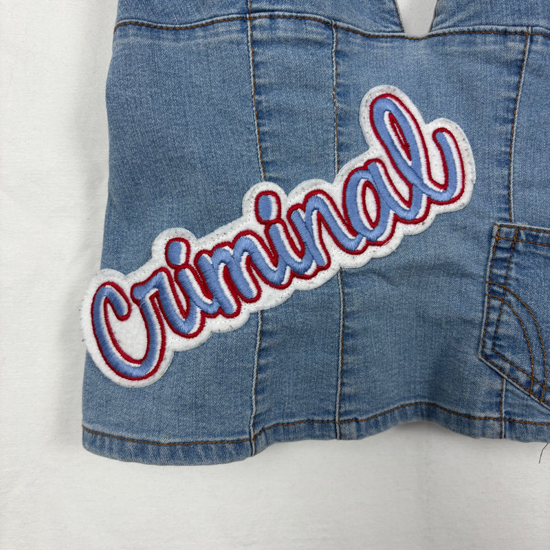 00s Dolce & Gabbana Denim Open Back Tank Top