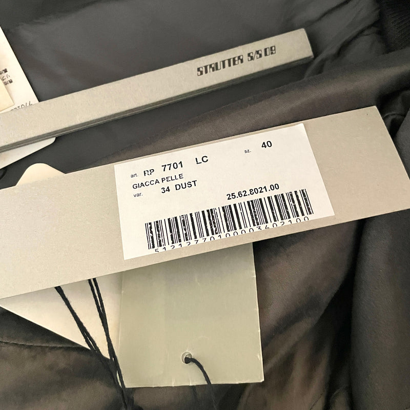 SS09 Rick Owens Jacket Olmar & Mirta Era