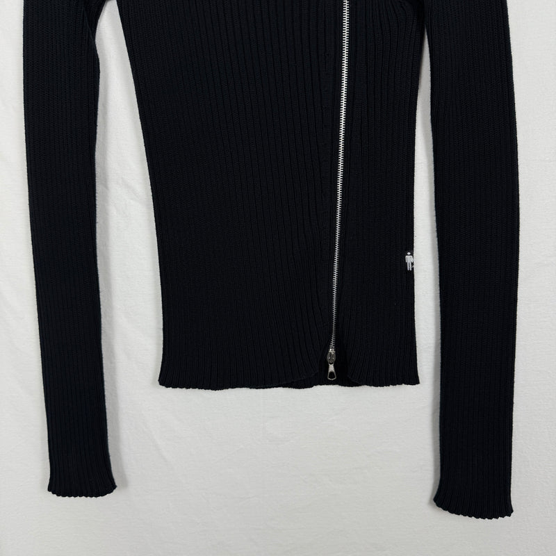 00s Jean Paul Gaultier Asymetric Zip Up Sweater
