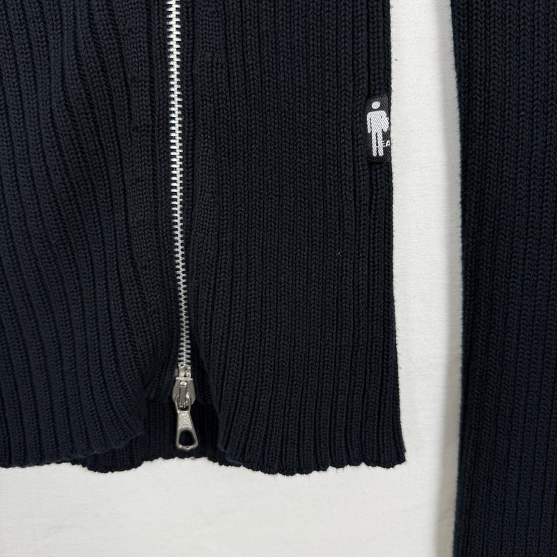 00s Jean Paul Gaultier Asymetric Zip Up Sweater
