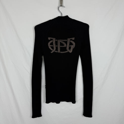 00s Jean Paul Gaultier Asymetric Zip Up Sweater