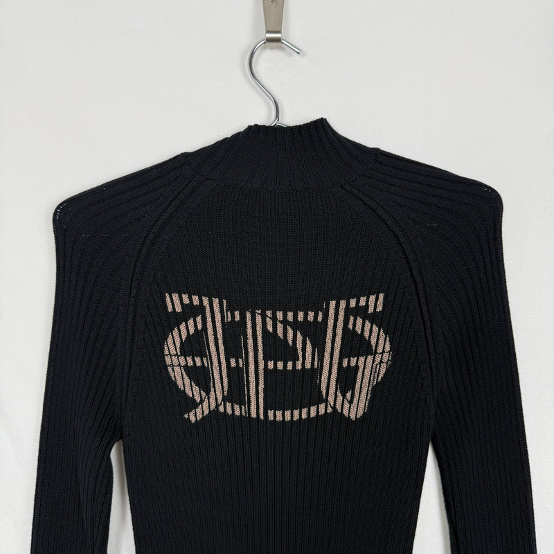 00s Jean Paul Gaultier Asymetric Zip Up Sweater