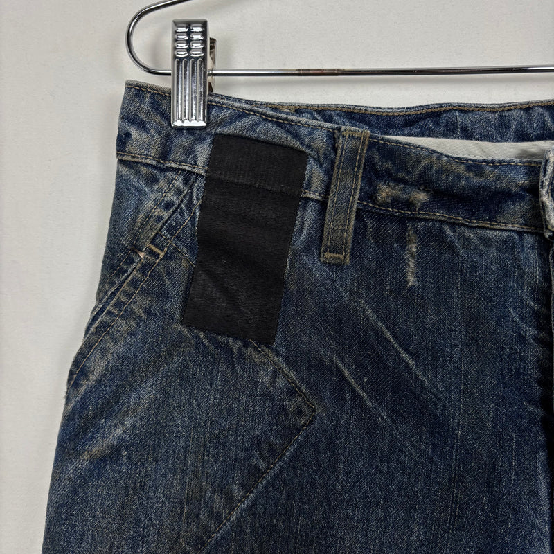 2001 Rick Owens Slab Spiral Cut Jeans