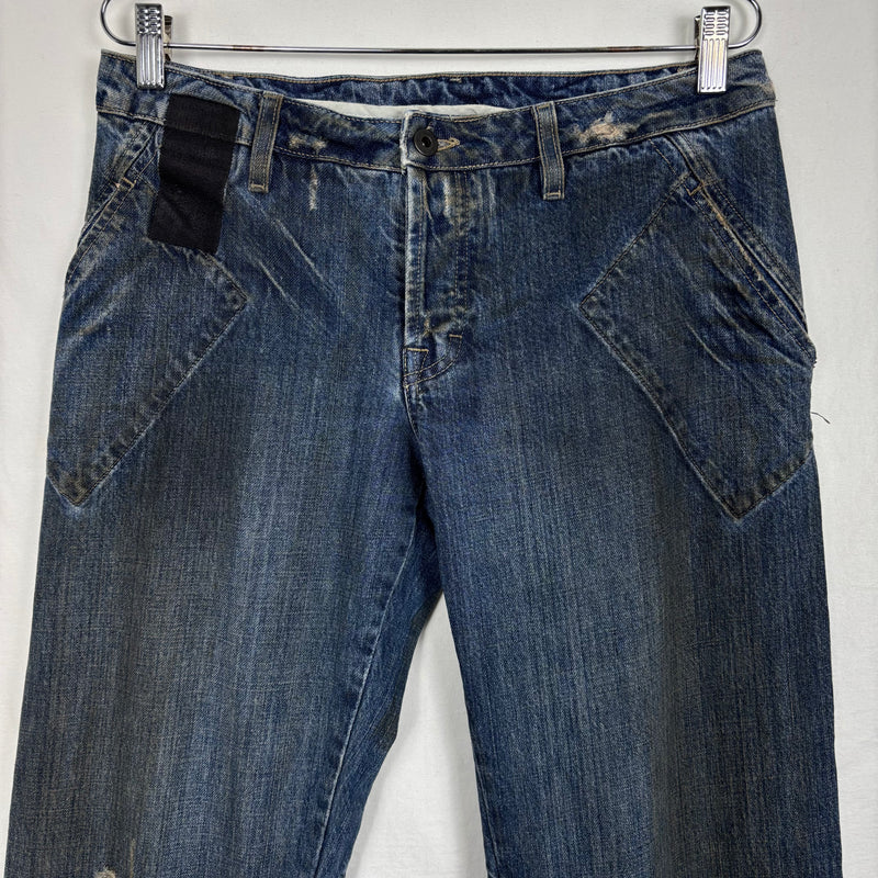 2001 Rick Owens Slab Spiral Cut Jeans