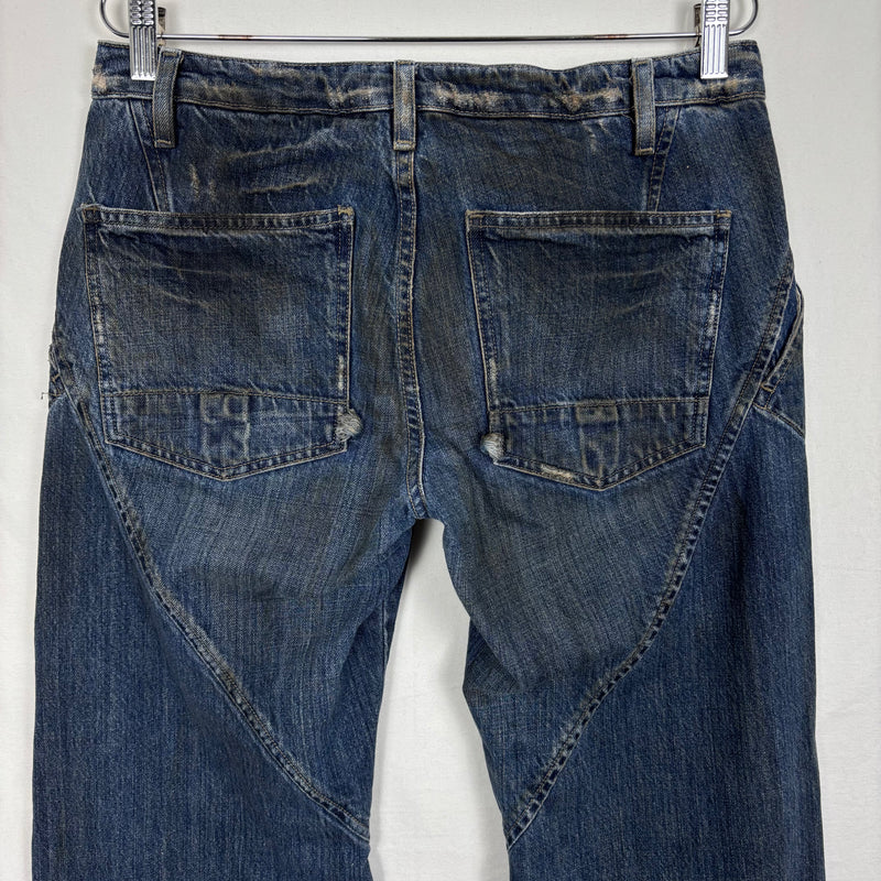 2001 Rick Owens Slab Spiral Cut Jeans