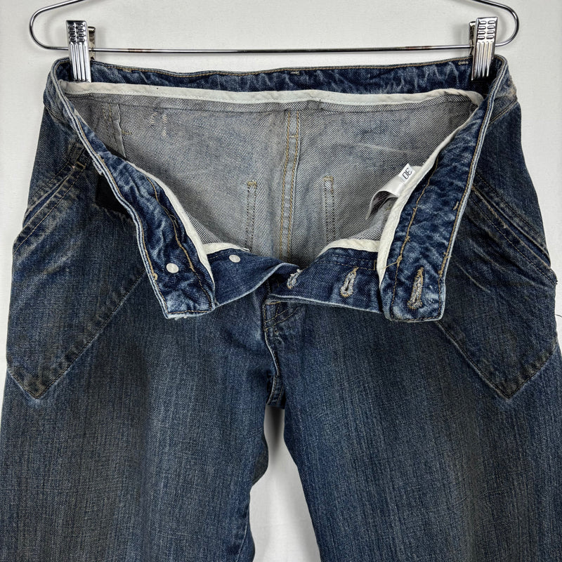 2001 Rick Owens Slab Spiral Cut Jeans