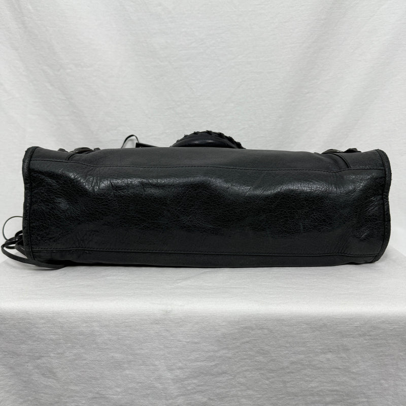 SS10 Balenciaga City Bag By Nicolas Gesquiere In Gun Metal