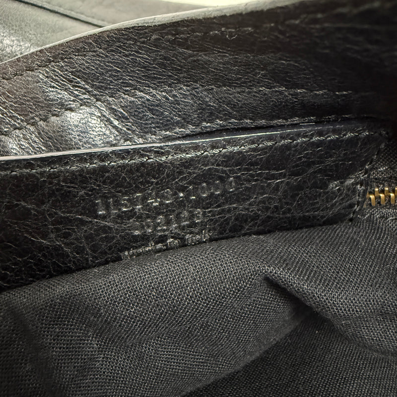 SS10 Balenciaga City Bag By Nicolas Gesquiere In Gun Metal