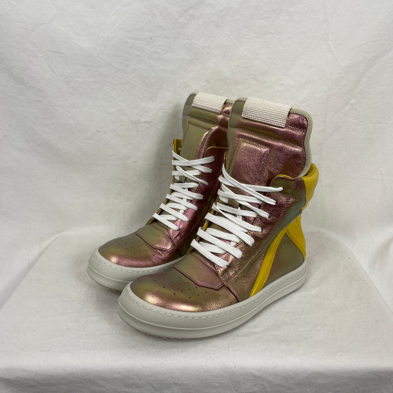 Rick Owens Pink Iridescent Geobasket