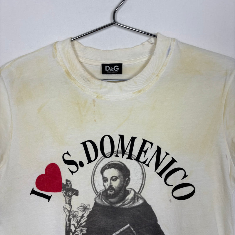 00s Dolce & Gabbana Distressed Domenico Graphic T-Shirt