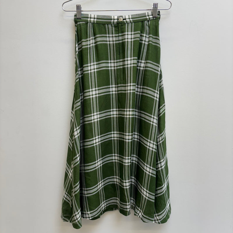 Yohji Yamamato Y's Green Plaid Skirt