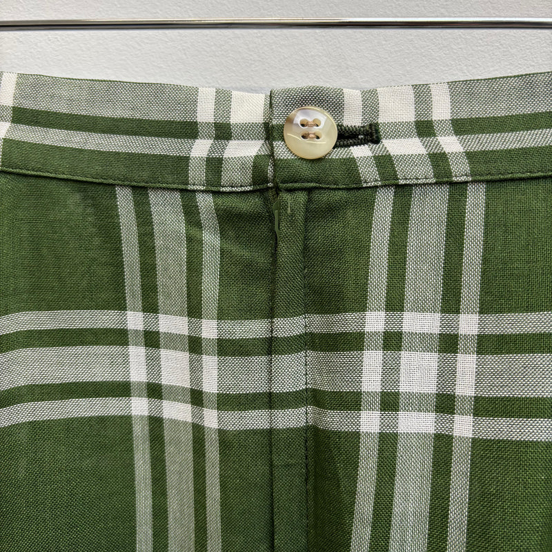 Yohji Yamamato Y's Green Plaid Skirt