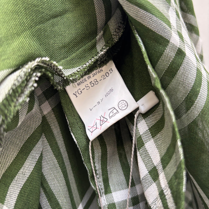 Yohji Yamamato Y's Green Plaid Skirt