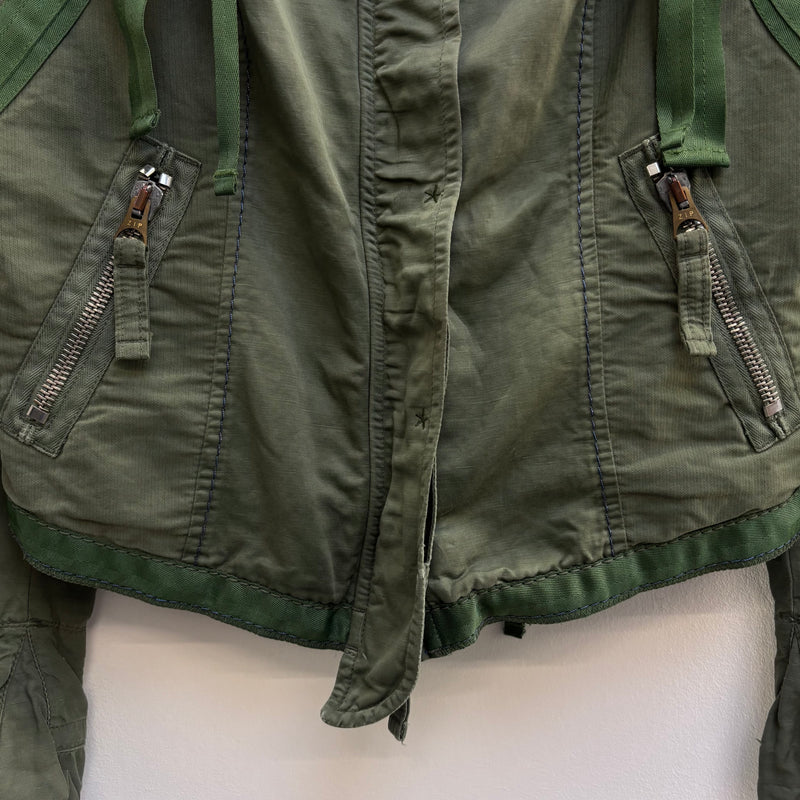 Marithé Francois Girbaud Olive Military Jacket