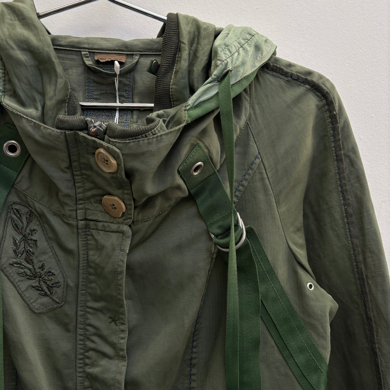 Marithé Francois Girbaud Olive Military Jacket