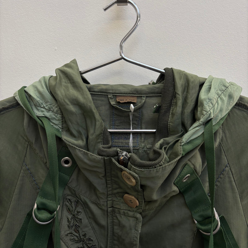 Marithé Francois Girbaud Olive Military Jacket