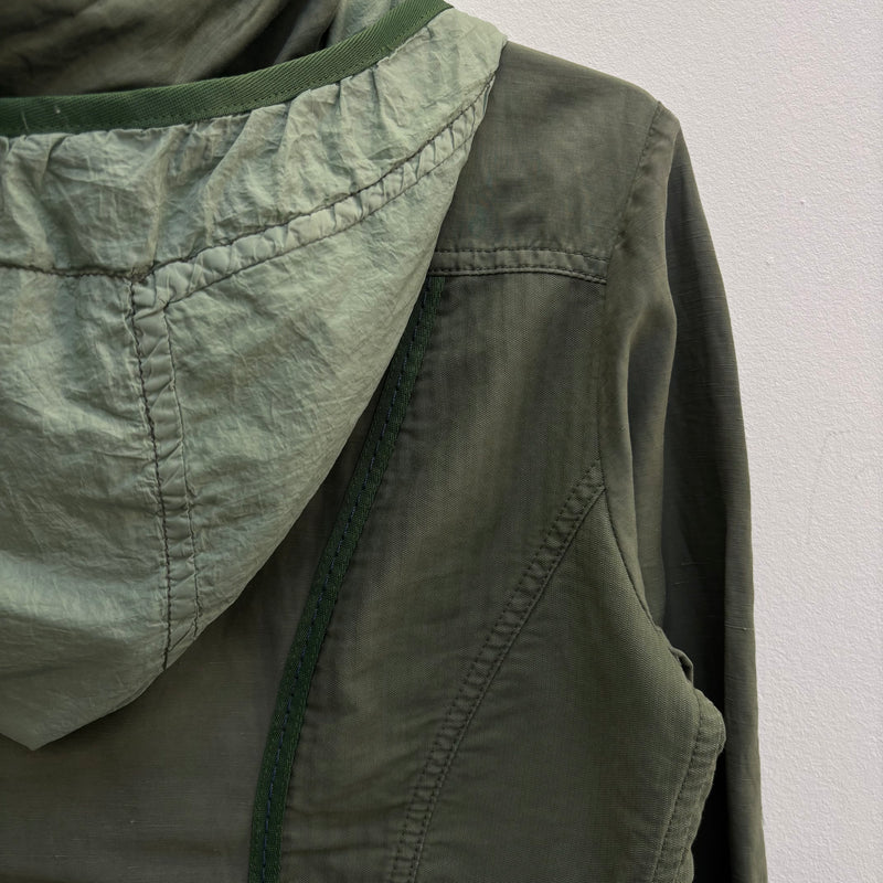 Marithé Francois Girbaud Olive Military Jacket