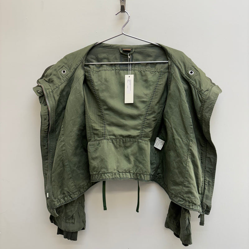 Marithé Francois Girbaud Olive Military Jacket