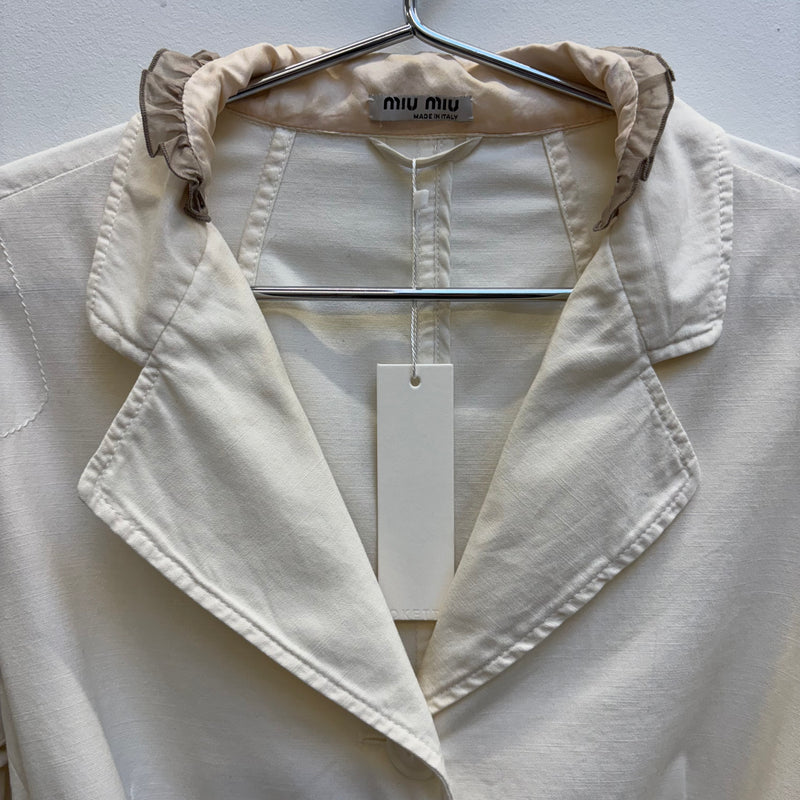 Miu Miu Silk Trim Blazer