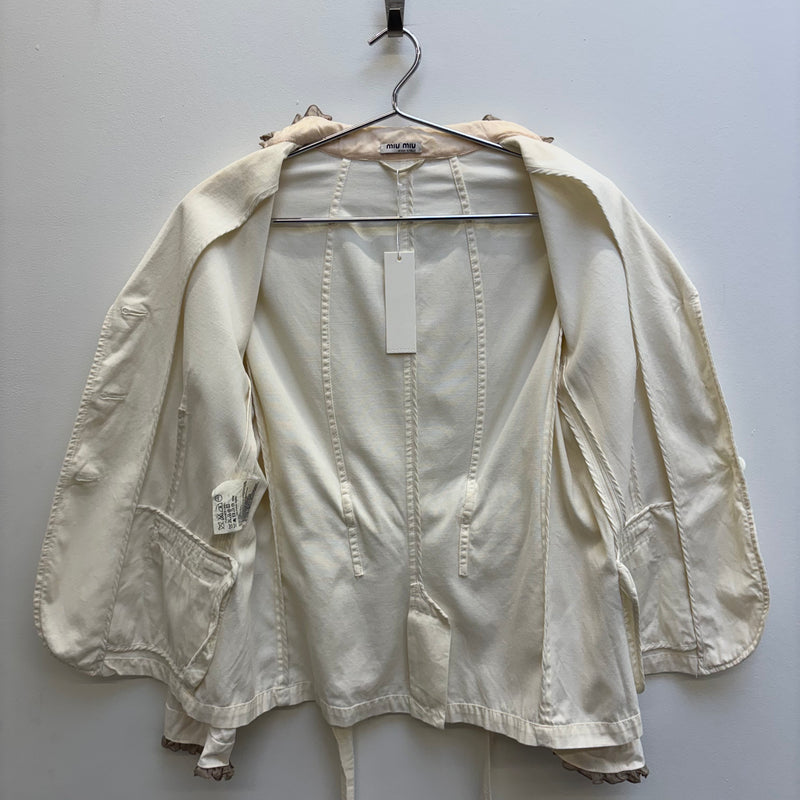 Miu Miu Silk Trim Blazer
