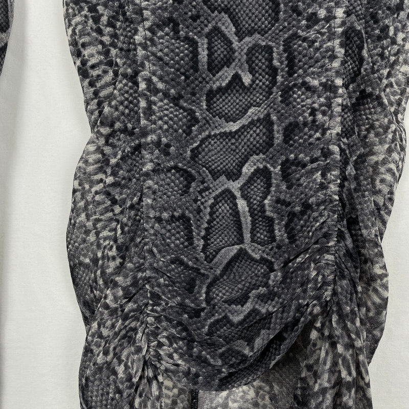 90s Jean Paul Gaultier Snakeskin Mesh Top