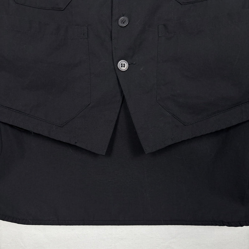 Yohji Yamamoto Cropped-Front Button Up Shirt