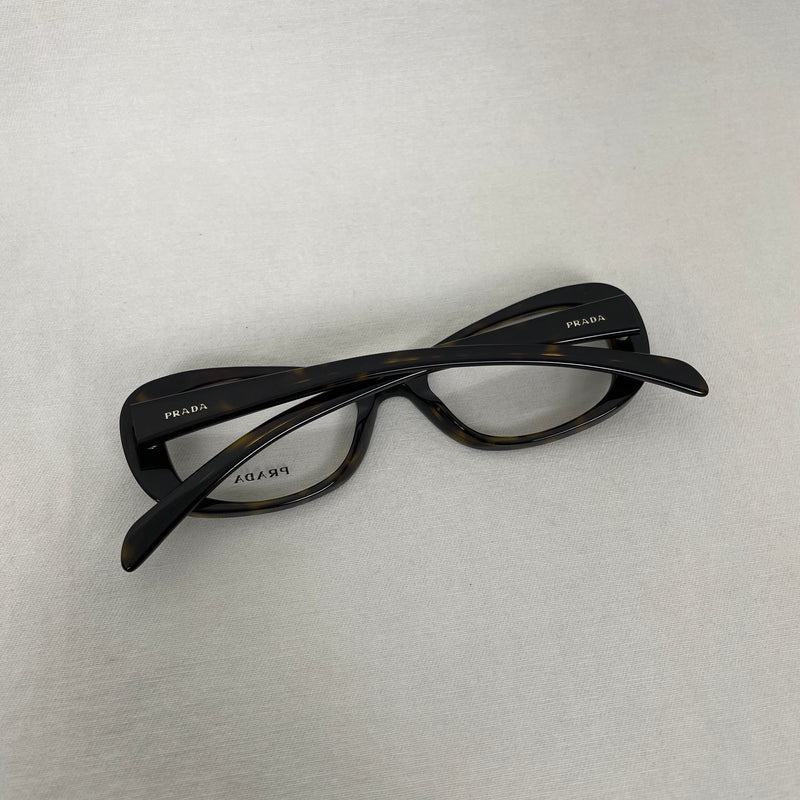 Prada Studded Glasses Dark Brown Tortoise