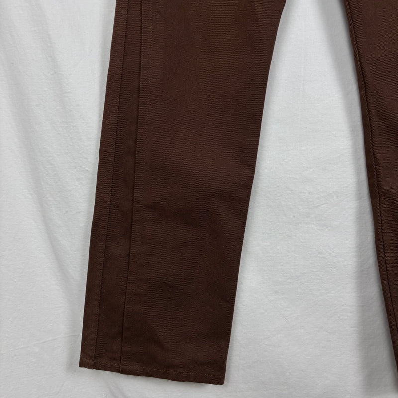 FW02 Comme Des Garçons Pleated Denim Straight Leg Trousers