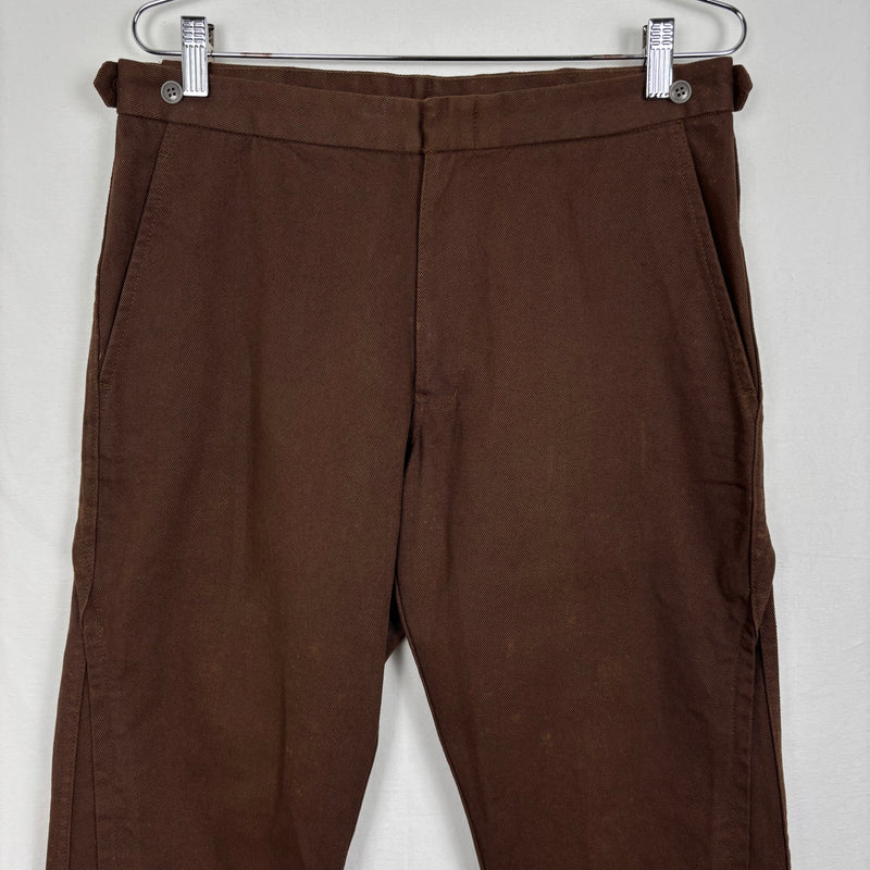FW02 Comme Des Garçons Pleated Denim Straight Leg Trousers
