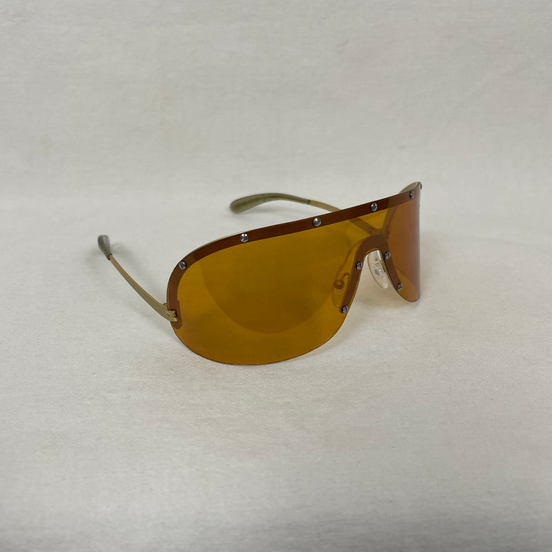 Celine Studded Aviator Sunglasses Yellow Tint
