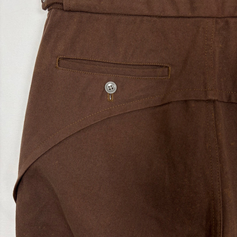 FW02 Comme Des Garçons Pleated Denim Straight Leg Trousers