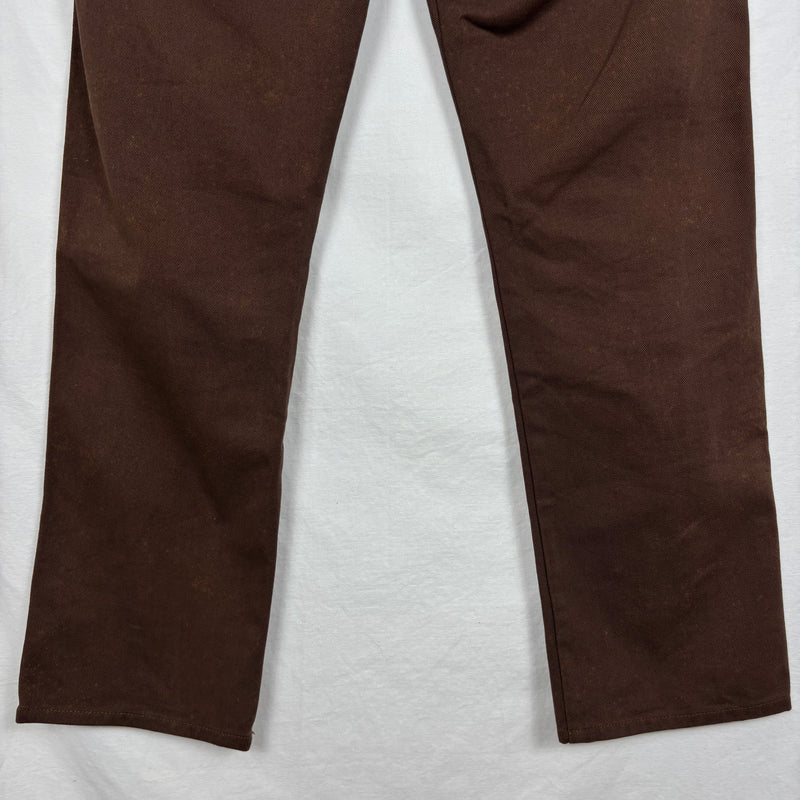 FW02 Comme Des Garçons Pleated Denim Straight Leg Trousers