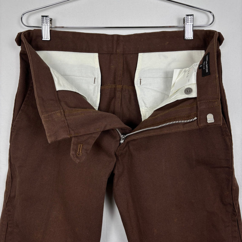 FW02 Comme Des Garçons Pleated Denim Straight Leg Trousers