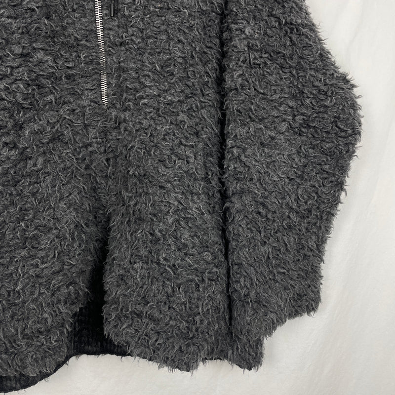 Fall/16 Balenciaga Oversized Faux Fur Hoodie
