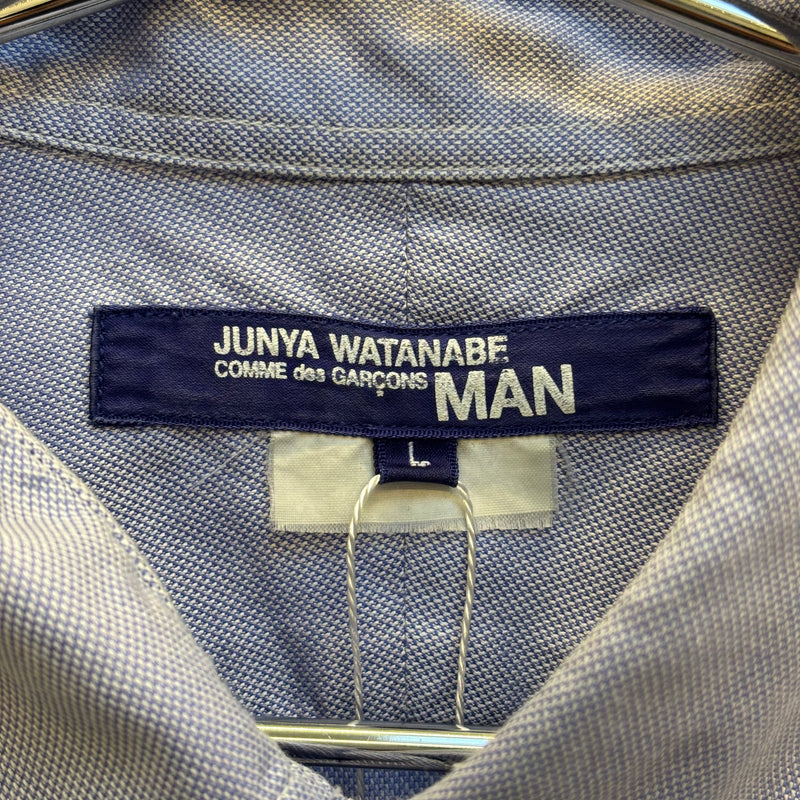 Junya Watanabe Blue Stitching Button Up Shirt