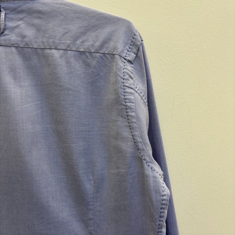 Junya Watanabe Blue Stitching Button Up Shirt