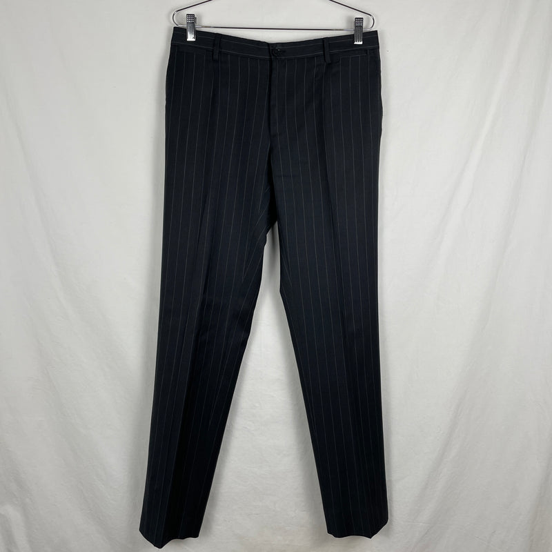 00s Dolce & Gabanna Suit Set Dark Grey Pinstripe
