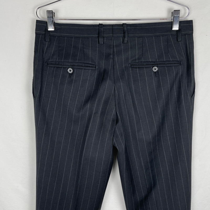 00s Dolce & Gabanna Suit Set Dark Grey Pinstripe
