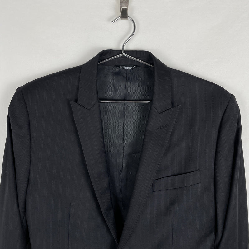 00s Dolce & Gabanna Suit Set Light Grey Pinstripe