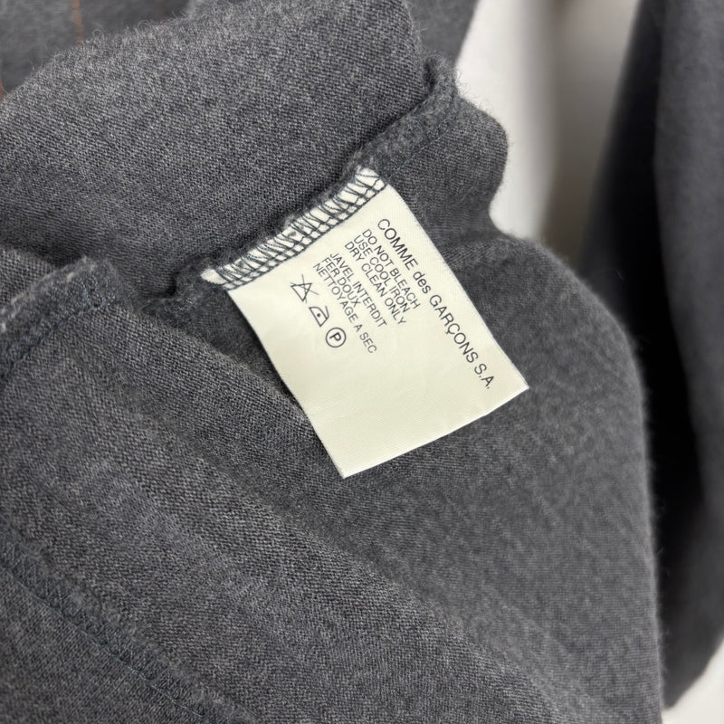 Comme Des Garçons Shirt Wool Contrast Stitch Longsleeve